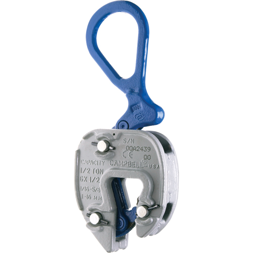 GX Lifting Clamps, 2000 lbs. (1 tons), 1/16" - 3/4" Jaw Opening Mukwa Safety Services