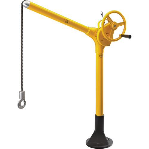 Hauts crochets &eacute;l&eacute;vateurs industriels avec base &agrave; ancrer, Capacit&eacute; 500 lb (0,25 tonne) Mukwa Safety Services