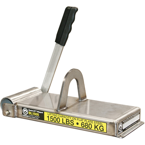 &eacute;lectro-aimants de levage de base, Capacit&eacute; de retenue 1500 lb (0,75 tonne), 14-1/2" lo x 5-5/8" la x 5-1/2" h Mukwa Safety Services