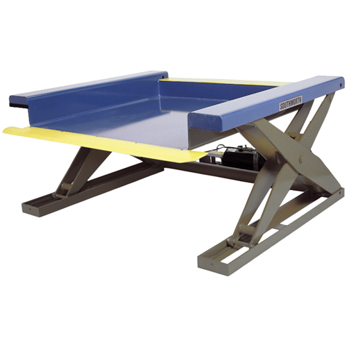 Tables &eacute;l&eacute;vatrices hydrauliques pr&egrave;s du sol, Acier, Capacit&eacute; de 2000 lb Mukwa Safety Services