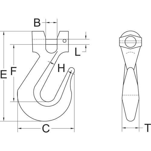 Clevis Grab Hook - Grade 70 Mukwa Safety Services