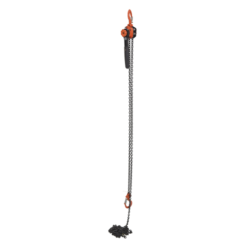 Mini palan &agrave; levier, Lev&eacute;e 15', Cabacit&eacute; 1000 lb (0,5 tonne), Chaîne en Acier Mukwa Safety Services