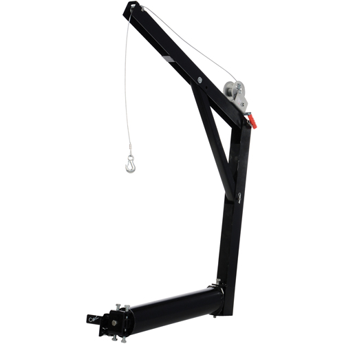 Grue &agrave; fl&egrave;che pour camion mont&eacute;e sur barre d''attelage, Capacit&eacute; de 600 lb (0,3 tonne), Limite de 84-5/8" Mukwa Safety Services