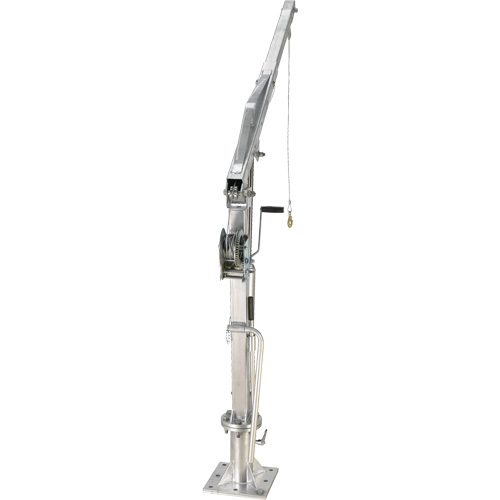 Winch Operated Truck Jib Crane, 1000 lbs. (0.5 tons) Capacity, 97" Max. Clearance Mukwa Safety Services