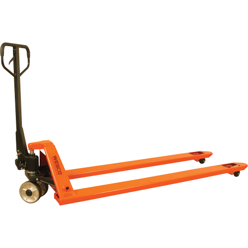 Long Fork Pallet Truck, 70" L x 27" W, 4400 lbs. Capacity Mukwa Safety Services