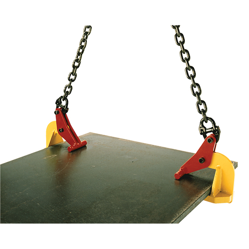 Pince de levage pour plaques horizontales Topal TLH1 0-60, 2200 lb (1,1 tonne) max., M&acirc;choires 0" - 2-3/8" Mukwa Safety Services