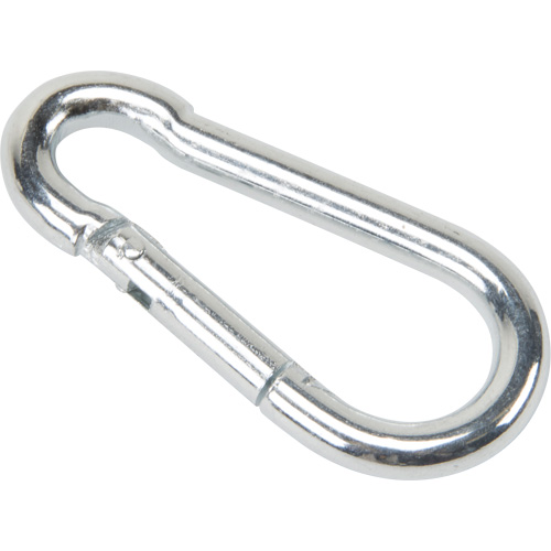 Zinc Plated Snap Hook, 220 lbs (0.11 tons) Working Load Limit, 3/16" Size, 5/16" Eye Mukwa Safety Services
