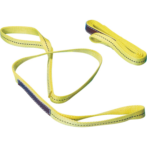 Nylon Sling, Double Ply, Double Eye, Type 3, 1" W x 6' L, 1000 lbs. Vertical Load Limit Mukwa Safety Services