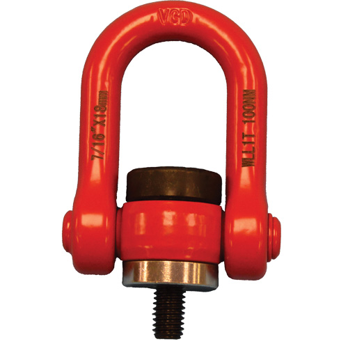 VQ Swivel Hoist Lifting Ring, M8, 12 mm Thread Length, Alloy Steel Mukwa Safety Services