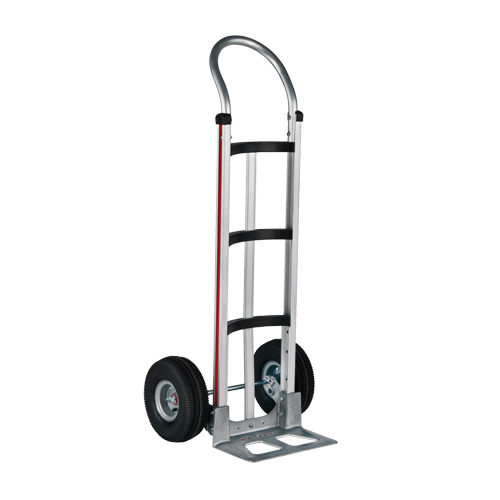 Knocked Down Hand Truck, Continuous Handle, Aluminum, 48" Height, 500 lbs. Capacity Mukwa Safety Services