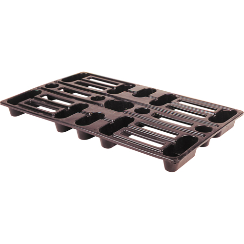Palettes en plastique, Acc&egrave;s de Quatre c&ocirc;t&eacute;s, 24" lo x 15" la x 1-1/2" h Mukwa Safety Services