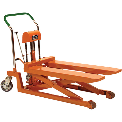 Dandy Lift Scissor Fork Lift Table, 37.1" L x 19.7" W, Steel, 1100 lbs. Capacity Mukwa Safety Services