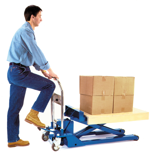 Low Profile Dandy Lift Scissor Lift Table, 37-1/10" L x 19-7/10" W, Steel, 1100 lbs. Capacity Mukwa Safety Services