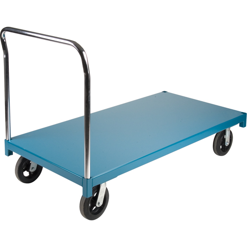 Heavy-Duty Platform Truck, 60" L x 30" W, 2000 lbs. Capacity, Rubber Casters Mukwa Safety Services