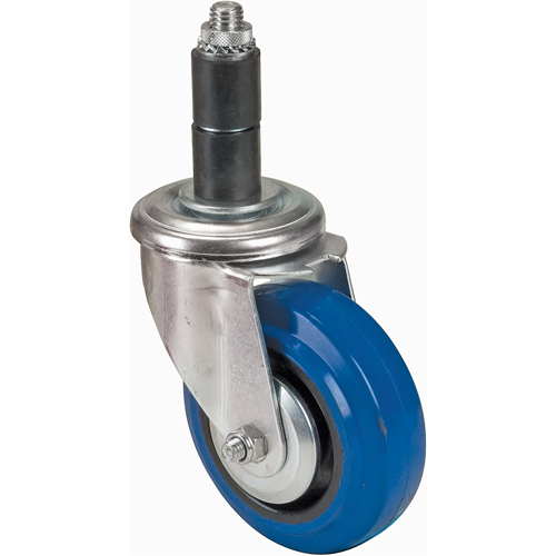 Rubber Stem Caster, Swivel, 4" (101.6 mm) Dia. Mukwa Safety Services