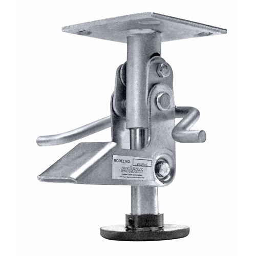 Heavy-Duty Floor Lock Brake, 6-43/64" Extended Height, 5-35/64" Retracted Height Mukwa Safety Services