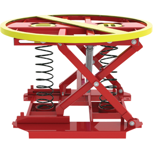 Pallet Pal&reg; 360 Spring Level Loader, 43-5/8" L x 43-5/8" W, 4500 lbs. Cap. Mukwa Safety Services