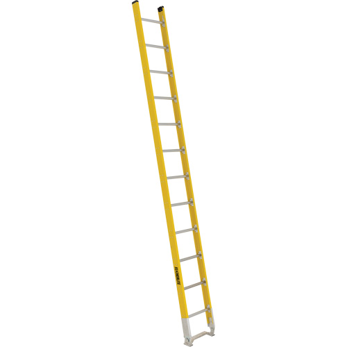 Single Section Straight Ladder - 6100 Series, 12', Fibreglass, 375 lbs., CSA Grade 1AA Mukwa Safety Services