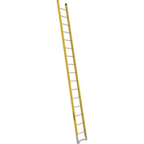 Single Section Straight Ladder - 6100 Series, 16', Fibreglass, 375 lbs., CSA Grade 1AA Mukwa Safety Services