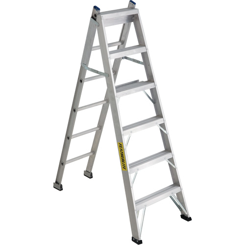 Escabeaux industriels Multi-Way de s&eacute;rie 2700, 6', Aluminium, Capacit&eacute; de 250 lb, ANSI 1, CSA 1 Mukwa Safety Services