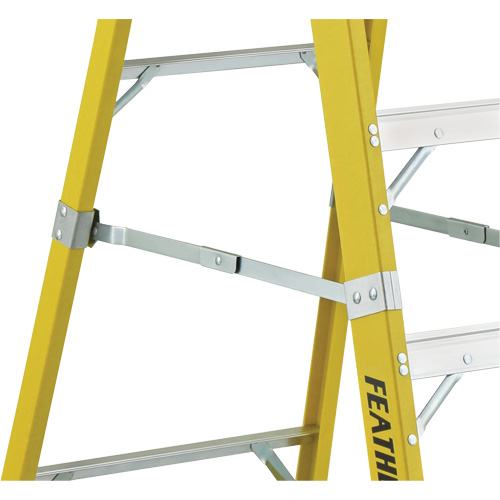 Industrial Heavy-Duty Platform Stepladders (6500 Series), 6', 300 lbs. Cap. Mukwa Safety Services
