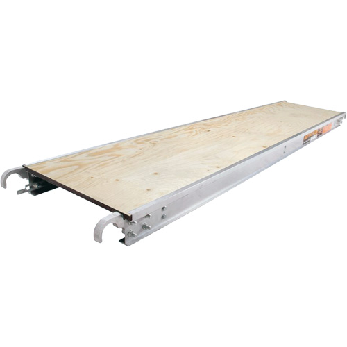 Plateformes de travail - Plancher en contreplaqu&eacute;, Bois, 7' lo x 19" la Mukwa Safety Services