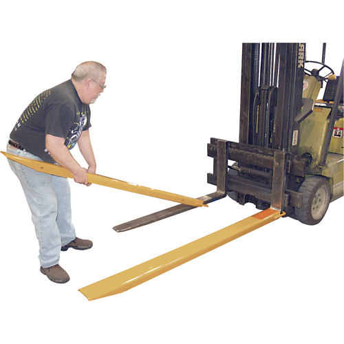 Fork Extensions, 54" L x 7" W, For Fork Width of 6" Mukwa Safety Services