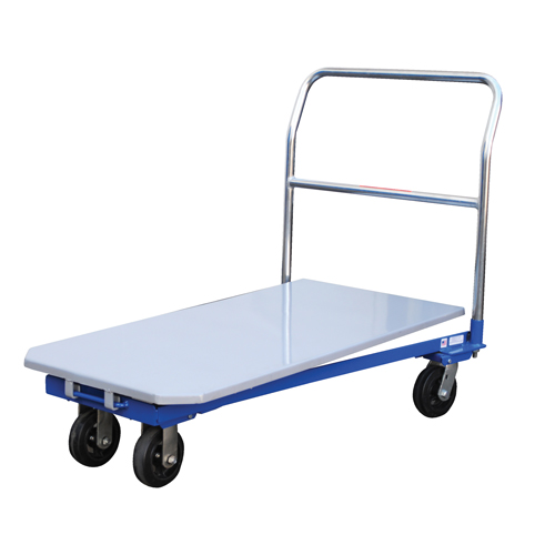 Chariot &agrave; plateforme, 48" lo x 24" la x Capacit&eacute; 1500 lb, Roues en Caoutchouc moul&eacute; Mukwa Safety Services