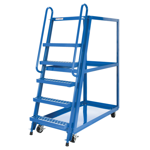 Stock Picking Cart, Steel, 27-7/8" W x 56-1/8" D, 3 Shelves, 1000 lbs. Capacity Mukwa Safety Services