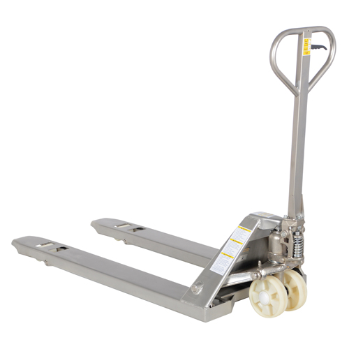Transpalette, Acier inoxydable, 48" lo x 27" la, Capacit&eacute; 5500 lb Mukwa Safety Services
