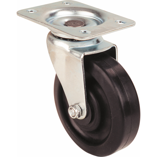 Roulette &agrave; usage l&eacute;ger, Pivotant, 3" (76 mm), Polyol&eacute;fine, 250 lb (113 kg) Mukwa Safety Services