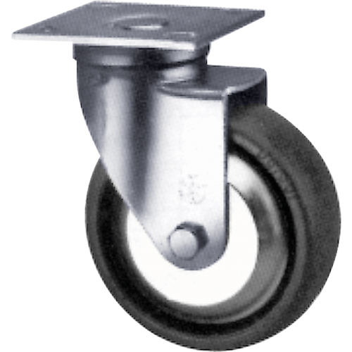 Heavy-Duty Caster, Swivel, 3" (76 mm), Solid Elastomer, 900 lbs. (408 kg.) Mukwa Safety Services