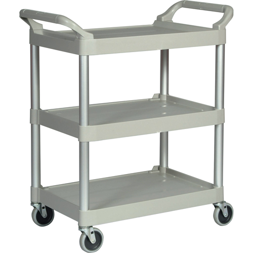 Light-Duty Utility Cart, 3 Tiers, 19" x 38" x 34", 200 lbs. Capacity Mukwa Safety Services