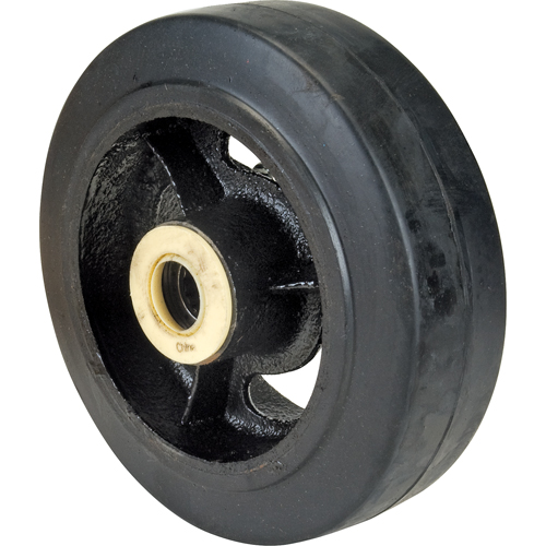 Roues en caoutchouc, 6" (152 mm) dia. x 2" (51 mm) la, Capacit&eacute; de 550 lb (249 kg) Mukwa Safety Services