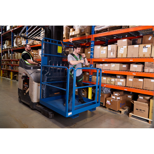 High Work Maintenance Platform, 48" W x 48" D x 72" H, 1000 lbs. Capacity, Steel Mukwa Safety Services