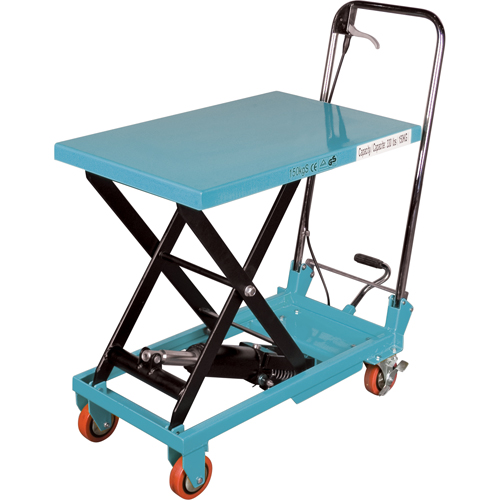 Heavy-Duty Hydraulic Scissor Lift Table, 27-1/2" L x 17-3/4" W, Steel, 330 lbs. Capacity Mukwa Safety Services