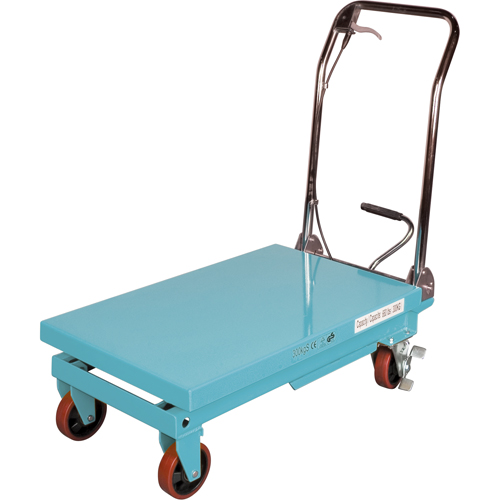 Heavy-Duty Hydraulic Scissor Lift Table, 32" L x 19-3/4" W, Steel, 660 lbs. Capacity Mukwa Safety Services