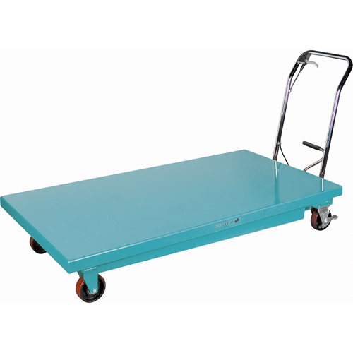 Heavy-Duty Hydraulic Scissor Lift Table, 63" L x 31-7/8" W, Steel, 1100 lbs. Capacity Mukwa Safety Services