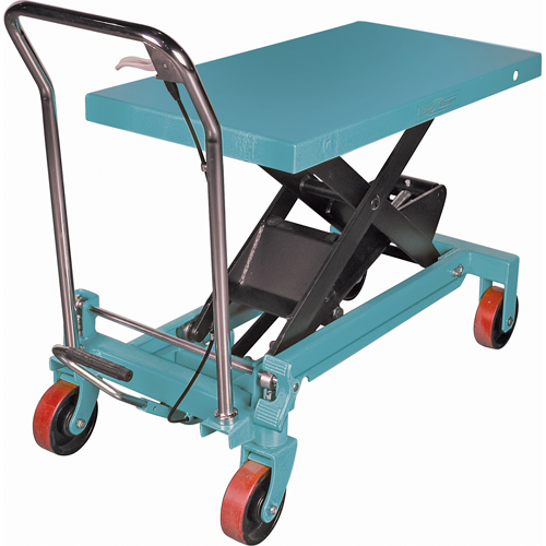 Heavy-Duty Hydraulic Scissor Lift Table, 39-3/8" L x 20-1/8" W, Steel, 1650 lbs. Capacity Mukwa Safety Services