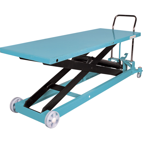 Heavy-Duty Hydraulic Scissor Lift Table, 80-1/8" L x 29-1/2" W, Steel, 2200 lbs. Capacity Mukwa Safety Services
