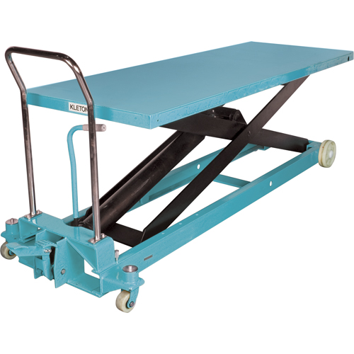 Heavy-Duty Hydraulic Scissor Lift Table, 80-1/8" L x 29-1/2" W, Steel, 2200 lbs. Capacity Mukwa Safety Services