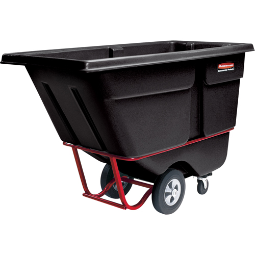Chariot basculeur en acier, Poly&eacute;thyl&egrave;ne, 1 vg³, Capacit&eacute; de charge de 1250 lb Mukwa Safety Services