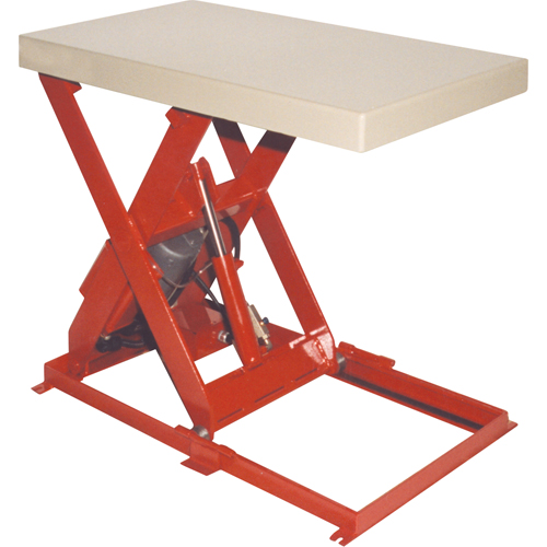 Table &eacute;l&eacute;vatrice &agrave; ciseaux, Acier, 36" lo x 20" la, Capacit&eacute; 1100 lb Mukwa Safety Services