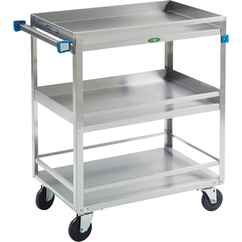 Chariots avec barres de retenue, 3 Tiers, 19" la x 34-3/4" h x 31" p, Capacit&eacute; 500 lb Mukwa Safety Services