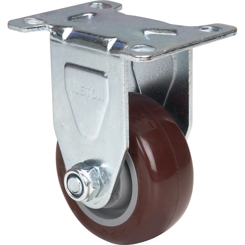 Caster, Rigid, 3" (76 mm), Polyurethane, 230 lbs. (104 kg.) Mukwa Safety Services