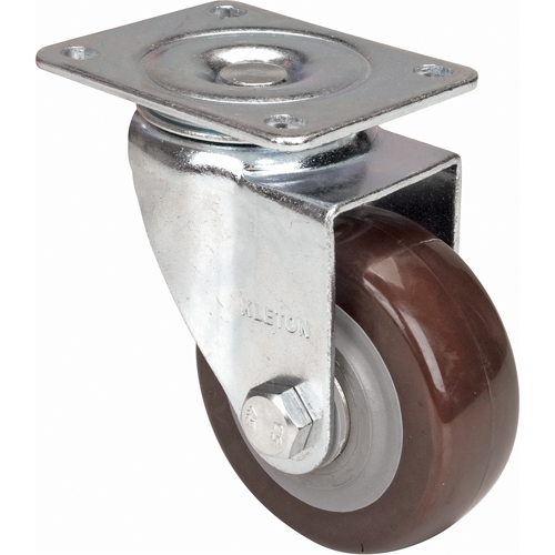 Roulette, Pivotant, 4" (101,6 mm), Polyur&eacute;thane, 440 lb (199,58 kg) Mukwa Safety Services