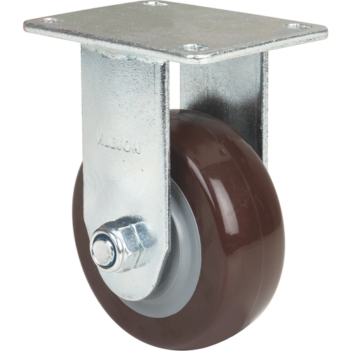 Caster, Rigid, 4" (101.6 mm), Polyurethane, 440 lbs. (199.58 kg.) Mukwa Safety Services