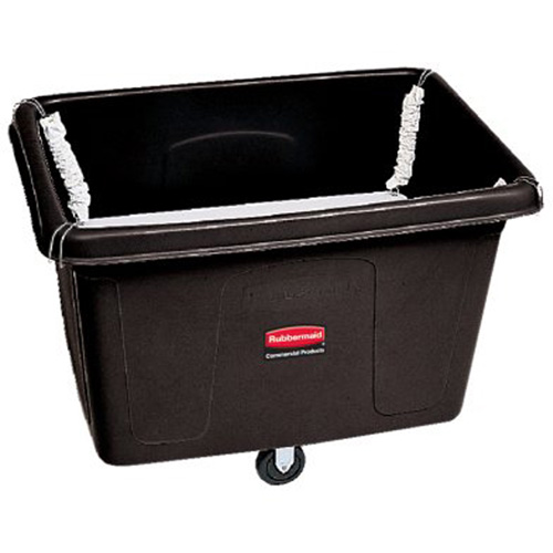 Cube Truck with Spring Platform, Polyethylene, 44-1/16" L x 31" W x 32-1/2" H, 14 cu.ft. Volume, 500 lbs. Capacity Mukwa Safety Services