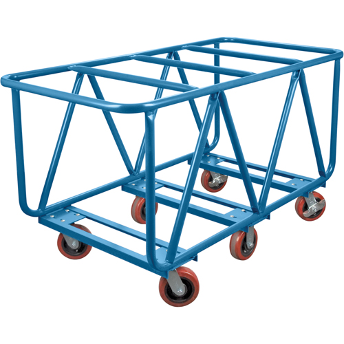 Chariot &agrave; plateforme pour mat&eacute;riaux de construction, 60" x 30" x 33", Capacit&eacute; 2500 lb Mukwa Safety Services