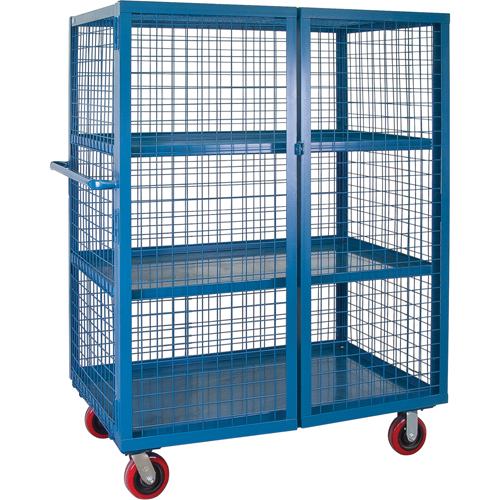 Chariot en treillis m&eacute;tallique, 3 niveaux, 75" lo x 32" la x 62,5" h, Cap. 2400 lb Mukwa Safety Services